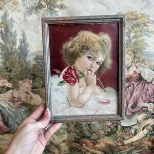 Vintage Antique Victorian Child Portrait Print